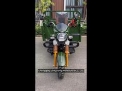 durable 3 wheel motorcycle with front and rear drum brake and open body type