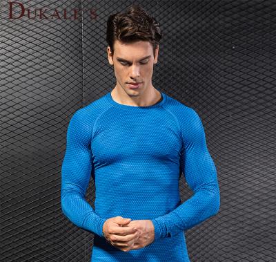 China Amazon Dri-Fit Custom Men's Long Sleeve Dry-Fit T-Shirts Print Breathable Bulk Custom Gray Plain Dry-Fit T-Shirt For Gym for sale