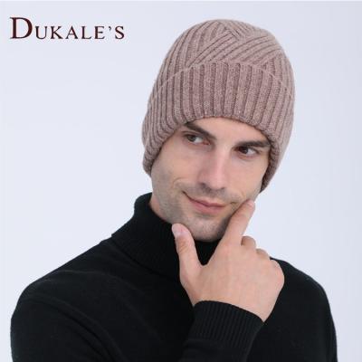 China NEW JOINT Recycled Yarn Wool Hats For Man Knitted Winter Trawler Warm Outdoor Docker Streetwear Micro Beanie Caps For Men for sale