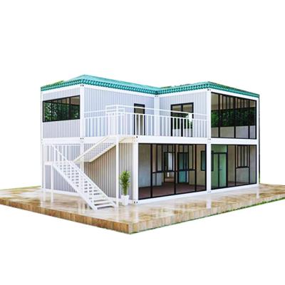 China Office Building City Folding 2 Bedroom Living Wellcamp Mini Flat Pack House Warehouse Folding Container House for sale