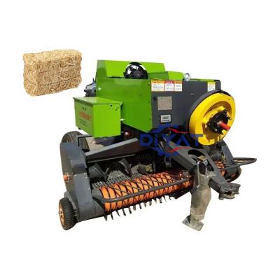 China Cheap Hydraulic Hydraulic Horizontal Baler Drive Grass Silage Straw Hay Square Alfalfa Corn Silage Baler Wrapping Bunching Machine for sale