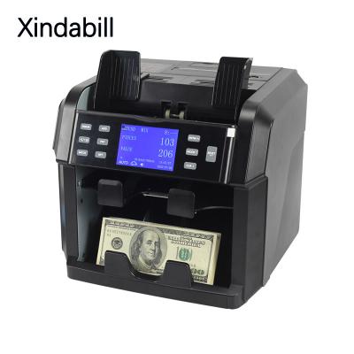 China USD+EUR+GBP+Local Currency xindabill 2 CIS Fake Money Detector Counting Machine with Printer for Bank Bill Detecting Machine Bill Counter USD/PUR/EURO for sale