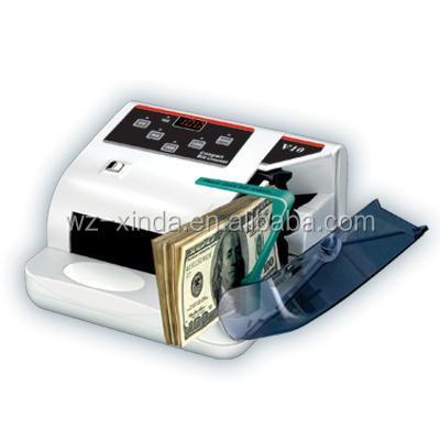 China Convenient handheld money counter with UV, MG and WM suitable for most currencies V10 for sale