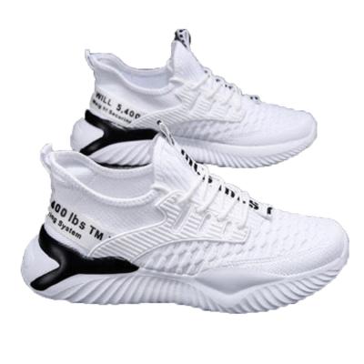 China CUSHIONING men's shoes fashion trend to fly woven shoes non-slip casual men's sports shoes for sale