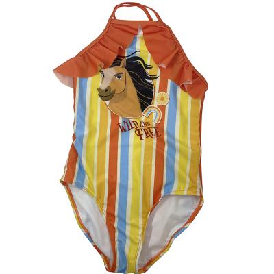 China Hot Customized Breathable Summer Style Toddler Girl Swimsuit Cartoon Children's Swimwear for sale