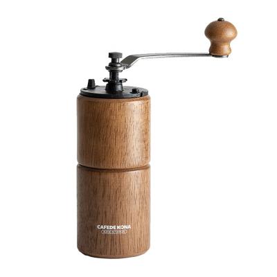 China Mini Adjustable Commercial Coffee Grinder Crank Hand Crank Portable Espresso Mocha Manual Burr Coffee Mill Kitchen Restaurant Supplies for sale