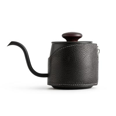 China Sustainable Luxury Coffee Kettle Stainless Steel Slim Spout Coffee Pot Pour Over Mocha Maker Handle Free Teapot Home Restaurant Supplies for sale