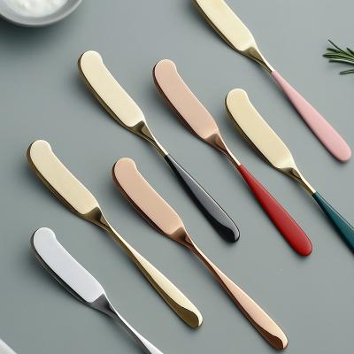 China Viable Stainless Steel Cheese Dessert Jam Spreaders Butter Knife Cutlery Breakfast Tool Tableware Western Kitchen Restaurant Supplies for sale