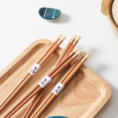 China Japanese Style Chopsticks Crafted Tableware Natural Handmade Creative Solid Wood Sushi Chopsticks Restaurant Home Supplier for sale