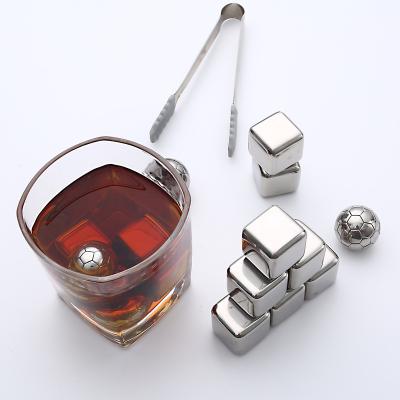 China Sustainable Food Grade Cocktail Drinks Metal Reusable 304 Stainless Steel Ice Cube Ice Globe for sale