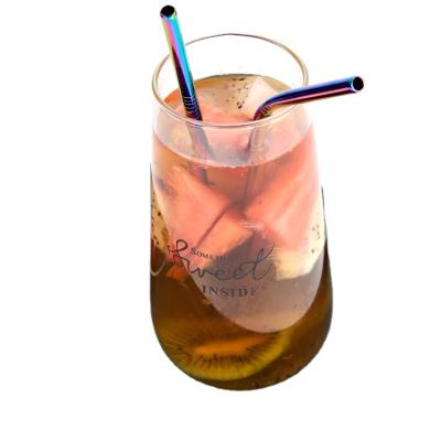 China Wholesale Customized Sustainable Bent And Straight Metal Food Grade 304 Stainless Steel Drinking Straws for sale