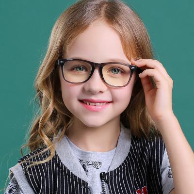 China Retro Kids Classic Anti-blue Light Kids Anti-blue Light Blocking Glasses Computer TR90 Computer Glasses Blue Optical Frame for sale