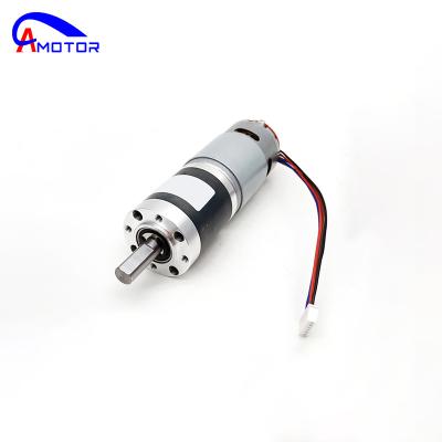 China New Arrival Custom Robot 42mm 12V 24V OEM Brush Planetary Gear DC Motor Totally Enclosed for sale