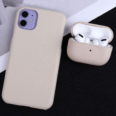 China 2021 SUNDO Outdoor/Travel/Daily Designer Custom Luxury Pebble Cell Phone Case Genuine Leather Cover For Iphone X 11 12 pro for sale