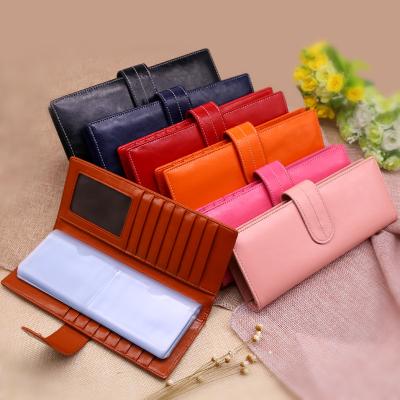 China The latest 2020 credit card purse wallet vintage ladies rfid card holder genuine leather and women wallets for sale