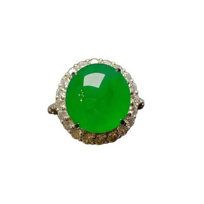 China Zhengyang romantic green exquisite women's ring is round and full for sale