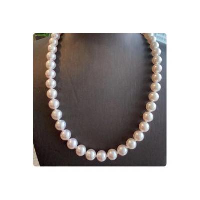 China Vintage Exquisitely Create High End Jewelry 8.5-9MM Japanese Akoya 45CM Pearl Necklace for sale