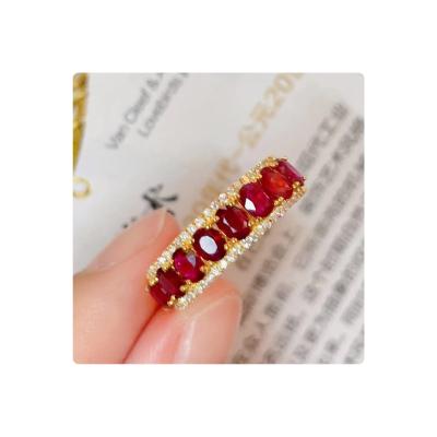 China CLASSIC 2 carat red diamond ring of high quality and exquisite natural unheated pigeon blood in 18k white gold for sale