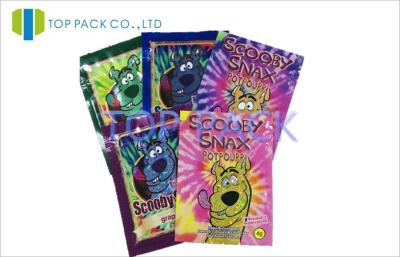 China PET / AL / PE Resealable Zipper Herbal Packaging Custom Colorful Printing for sale