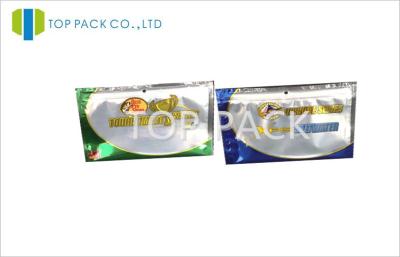 China Resealable Heat Seal Plastic Ziplock Bags One Side Clear Laminated Foil Layer for sale