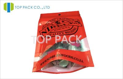 China Plastic Printed Stand Up Pouches Heat Sealed Food Packaging Pouches Without Zipper for sale