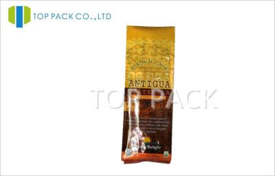 China Glossy Printed Stand Up Side Gusset Bags Aluminum Foil For Coffee for sale