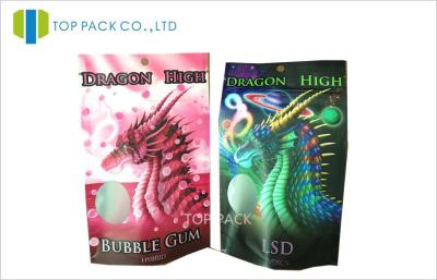 China Individual Herbal Incense Bag Resealable Zipper Stand Up or Flat Type for sale