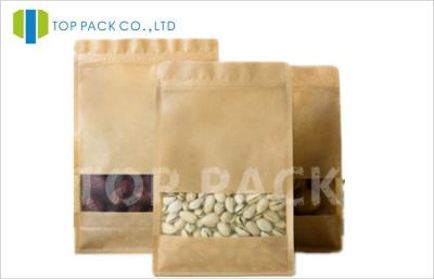 Chine La gravure imprimant la nourriture de papier d'emballage de grains de café de fond plat met en sac la fenêtre claire zip-lock à vendre