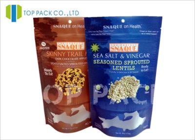 China Matte Surface Stand Up Packaging Bag Salt Food Use Customized Window for sale