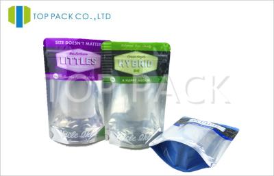 China Custom Logo Zipper Front Clear Back Foil Pouch Packaging / Green Tea Resealable Pouches for sale