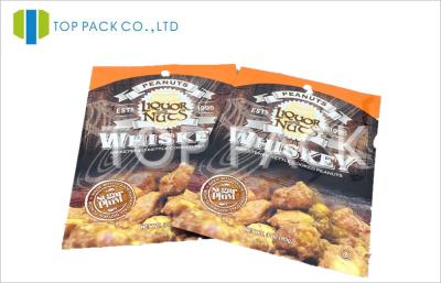 China Heat Sealed Aluminum Foil Bags , Custom Printed Resealable Pouches For Peanuts Nuts for sale