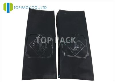 China Black Foil Laminated Side Gusset Coffee Bags With Valve , Matte And Glossy Finished for sale