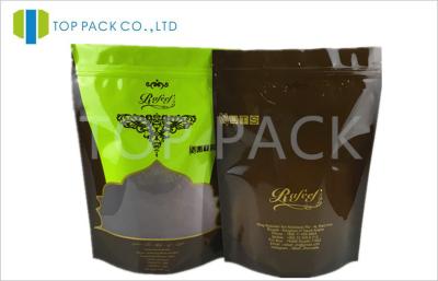 China Glossy Printed Stand Up Pouches With Clear Window , PE food pouches packaging for sale