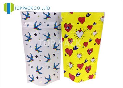 China Matte Finished Food Grade Heat Sealed Stand Up Foil Bags For Chia Seeds for sale