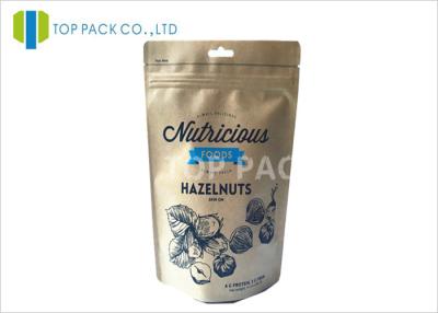 China OEM Ziplock eco friendly stand up pouches , Laminated Nuts resealable food packaging bags for sale