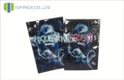 China Resealable Foil Herbal Incense Bags With Zipper Custom Size And Color for sale