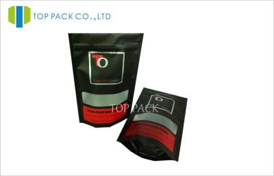 China Silver Logo Flat Bottom Stand Up Pouches For Food Packaging , Matte Finish for sale