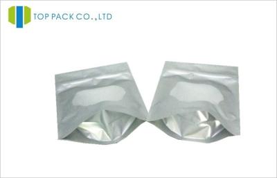 China 250g Aluminum Foil Bags Food Grade Stand Up Zipper Reseal Circle transparent window for sale