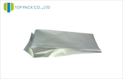 China Silver Side Gusset Bags Aluminum Foil Lamination Lightproof Moistureproof For Coffee for sale