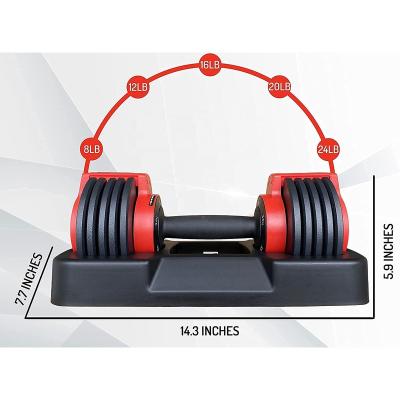 China Durable Home Exercise Dumbbells Weights Adjustable Gym Equipment Fitness Dumbbell Set for sale