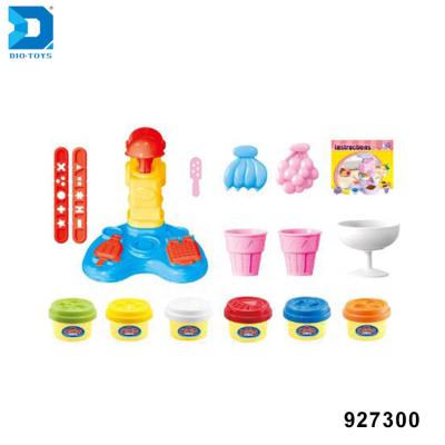 China Non-Toxic Material Educational Ice Cream Machine Set Game Toys DIY Color Clay for sale