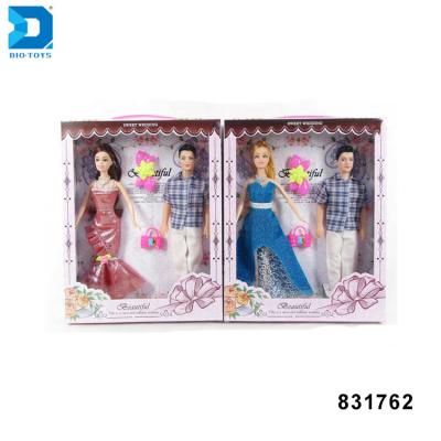 China 11.5 Inch Environmental Material Plastic Boy Doll 11.5 Inch Wedding Dress Girl Doll Toys for sale