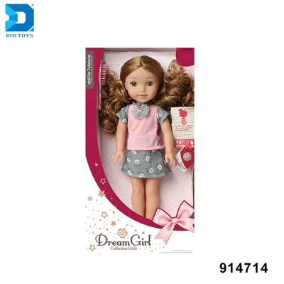 China 14 Inch Eco-Friendly Material Non-Toxic Material Girl Lovely Doll Toys With IC for sale