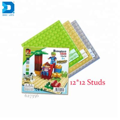 China Construction Toy Dr. Luck Bricks and Blocks Baseplate Compatible Building Blocks Toys Building Plate 12*12 More Studs for sale