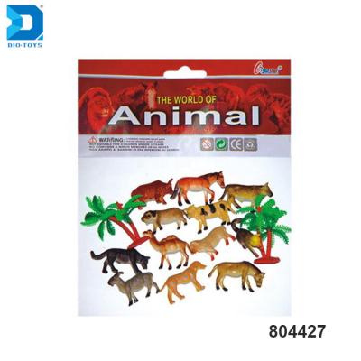 China Artificial Plastic Pilot Farm Game Animal Toys Set Non-Toxic Material For Kids for sale