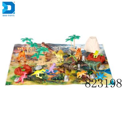 China New Arrival Dinosaur Models Toys 30pcs Plastic Animal Dinosaur Play Set For Children for sale