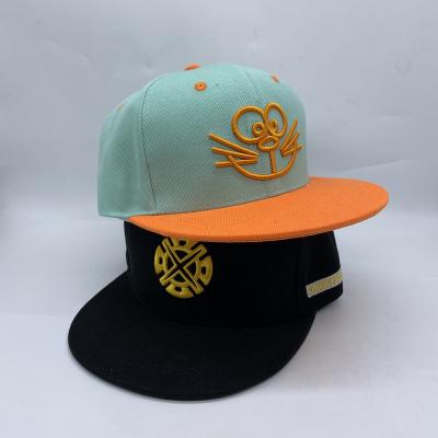 China COMMON high quality 100% cotton hiphop 3d hat caps embroidery cheap custom logo fit men snapback hat baseball cap for sale