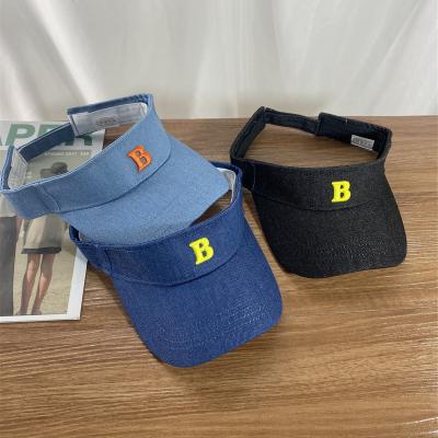 China JOINT Professional Breathable Character Embroidery Cap Supplier Hats Outdoor Custom Denim Sun Visor for sale