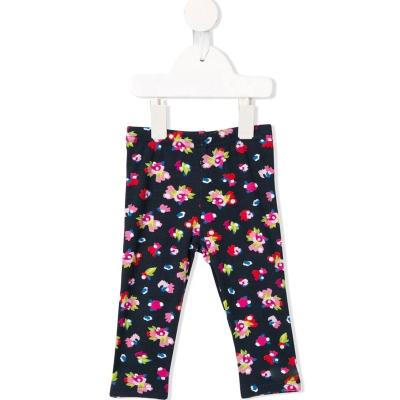 China Anti-Static Kids Stretch Cotton Pants Custom All Over Full Graphic Babies Floral Printed Legging Pants for sale