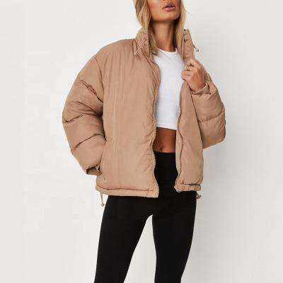 China Waterproof OEM Designs Winter Custom Thick Warm Thick Cotton Coat Fleece Ladies Stripper Windproof Jacket for sale